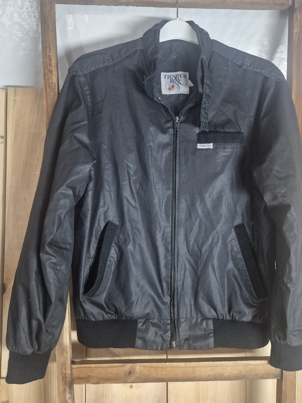 Trader Bay Men's Black Bomber Jacket